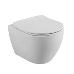 Унитаз подвесной Cezares Stylus CZR-6601-TH-TOR безободковый, сиденье CZR-089-SC с микролифтом Унитаз подвесной Cezares Stylus CZR-6601-TH-TOR безободковый, сиденье CZR-089-SC с микролифтом