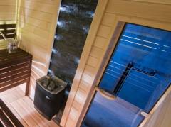 Дверь для сауны Sawo 730 - 3SGD бронза правая без порога кедр 690mm х 1850mm