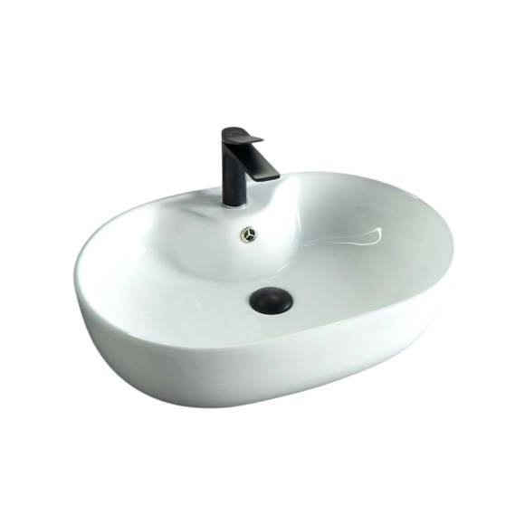 Накладная раковина GID Lago N9163 глянцевая белая