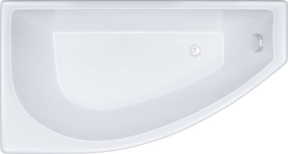 Акриловая ванна Triton Бэлла Н0000020162 R 140x75 см, угловая, правая, пристенная, белая, асимметричная, с каркасом