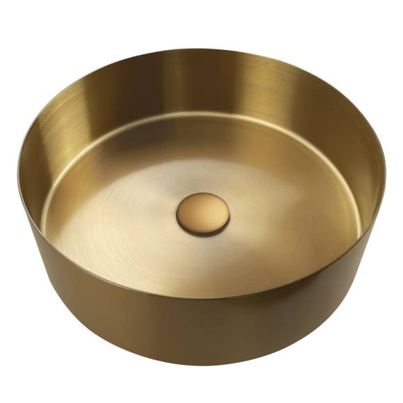 Накладная раковина AltroBagno Luna 001001 OrSp, матовое золото