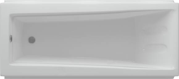 Акриловая ванна AQUATEK Либра LIB150-0000024 150x70 см, правая, пристенная, белая, с каркасом, с экраном, со сливом-переливом, слив слева