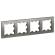 Рамка 4-м AtlasDesign универс. сталь SE ATN000904 Рамка 4-м AtlasDesign универс. сталь SE ATN000904