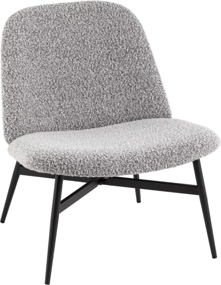 Кресло Stool Group Ease лаунж серое