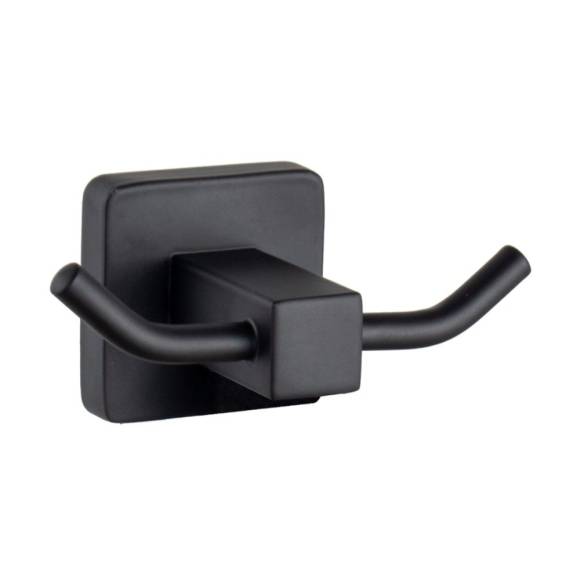 Крючок для ванной комнаты двойной Maretti Umbria Black UMB53299, черный