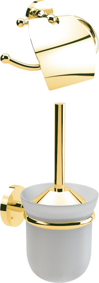 Набор Ершик Defne banyo gold + Держатель gold