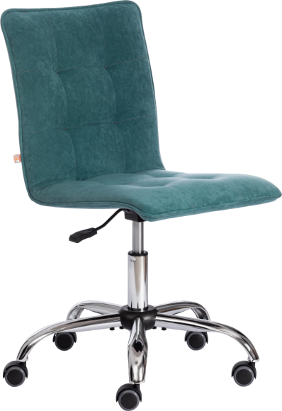 Компьютерное кресло TetChair Zero, велюр бирюзовый 140