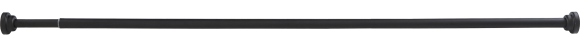 Телескопический карниз Ridberg 1212163 210 см, черный