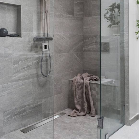 Душевой трап (лоток) Pestan Confluo Frameless Line 650 матовый хром
