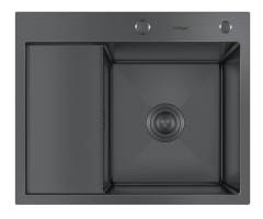 Мойка для кухни HOFFGER 5848R BLACK (Чаша справа) Мойка для кухни HOFFGER 5848R BLACK (Чаша справа)