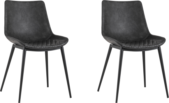 Комплект стульев Stool Group Texas экокожа серая, 2 шт. Комплект стульев Stool Group Texas экокожа серая, 2 шт.