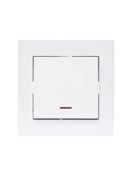 Выключатель 1-кл. СП Vesna с индикацией механизм бел. LEZARD 742-0288-111 Выключатель 1-кл. СП Vesna с индикацией механизм бел. LEZARD 742-0288-111