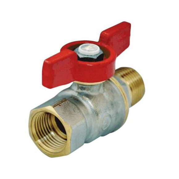 Шаровой кран Giacomini R914 DADO R914X023 1/2", вн-нар, ручка бабочка