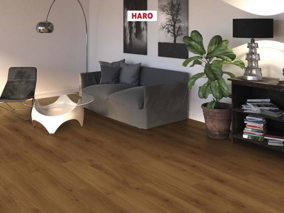 Ламинат Haro Tritty 200 Aqua 4V Дуб Эмилия Янтарный 540241