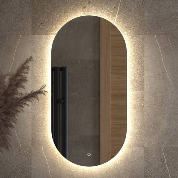 Зеркало Defesto Opti DF 2902S 40x80, с нейтральной подсветкой, сенсорный выключатель