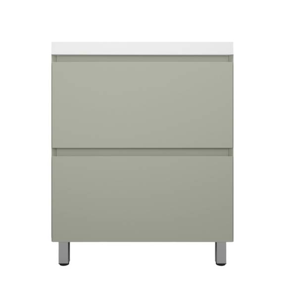 Тумба с раковиной Style Line Манхэттен 70 напольная, олива, раковина Andrea Classic 70