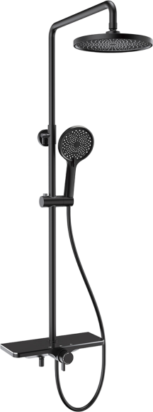 Душевая стойка AQUAme AQM8002B черная