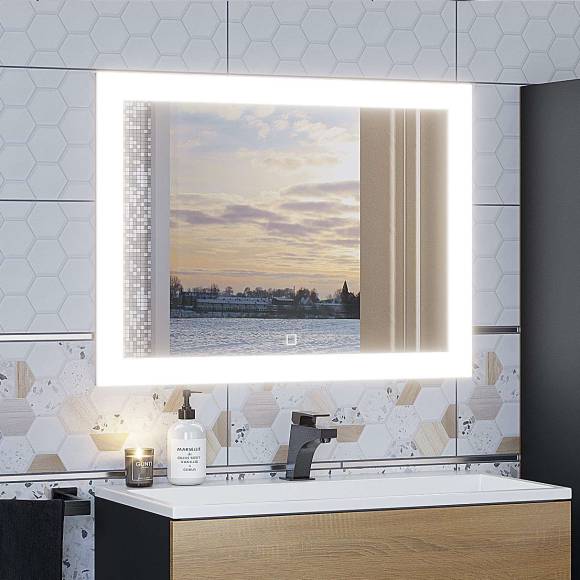 Зеркало Uperwood Barsa 80х70, с подсветкой, с антизапотевателем