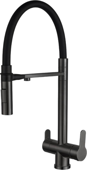 Смеситель для кухни Zorg Sanitary SZR-3030 GRAFIT черный