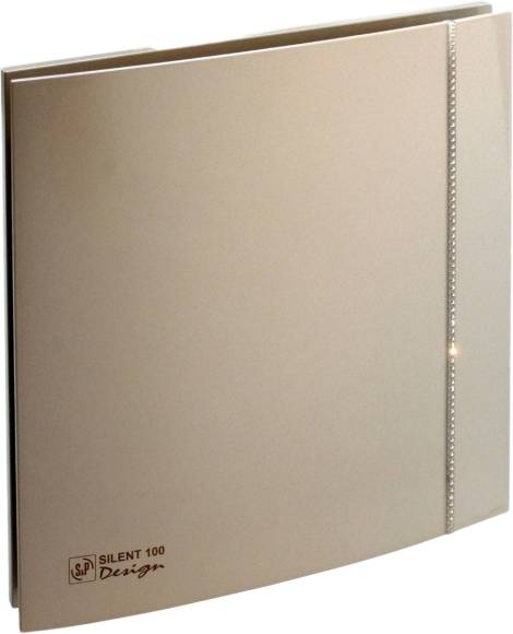 Вытяжной вентилятор Soler&Palau Design Silent 100 CZ Design champagne swarovski