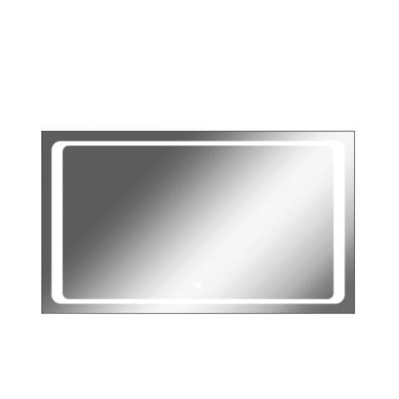 Зеркало Sansa Galaxy 120x70 black alum с подсветкой