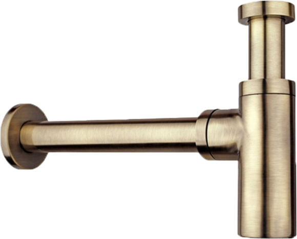 Сифон для раковины SantiLine SL-117, бронза