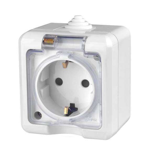 Розетка 1-м ОП Dita 16А IP54 250В с заземл. с прозр. крышкой бел. TOKOV ELECTRIC TKL-DT-R1Z-C01T-IP54 Розетка 1-м ОП Dita 16А IP54 250В с заземл. с прозр. крышкой бел. TOKOV ELECTRIC TKL-DT-R1Z-C01T-IP54