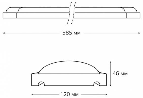 Накладной светильник Gauss WLF-4 844611318