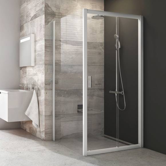 Душевой уголок Ravak Blix BLDP2 110х90, Transparent, профиль белый