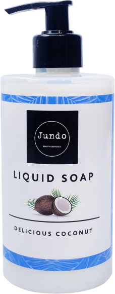 Жидкое мыло JUNDO delicious coconut с дозатором, увлажняющее, 500 мл