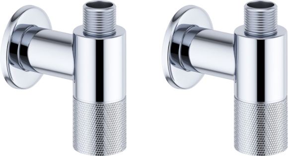 Вентиль Wellsee Drainage System 182146001 угловой, хром, 2 шт.