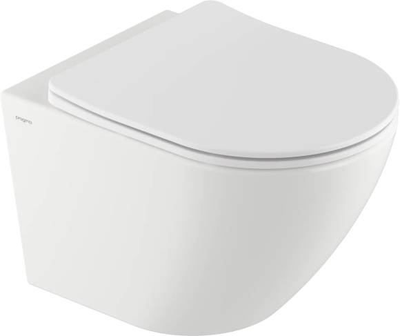 Унитаз подвесной Pragma Nanta 901855.NAN1.GWWR.020-2, безободковый, с микролифтом