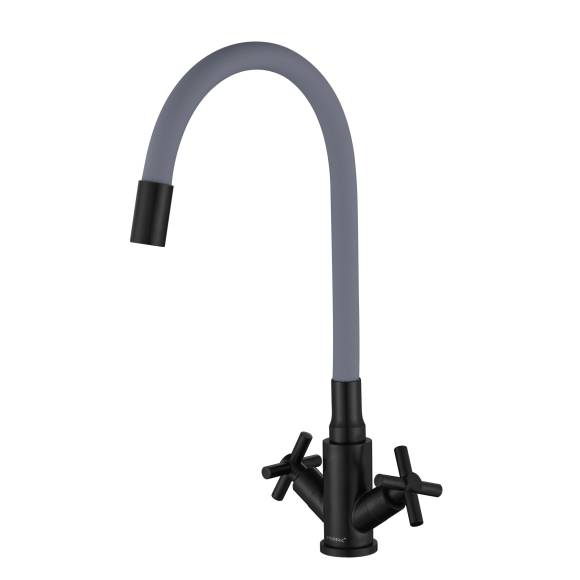 Смеситель для кухни Fmark FS8442H-04 с гибким изливом, черный Смеситель для кухни Fmark FS8442H-04 с гибким изливом, черный