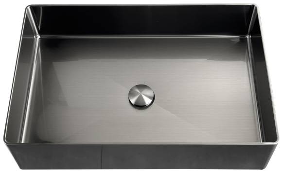 Накладная раковина AltroBagno Solido 001022 MtGr, оружейная сталь