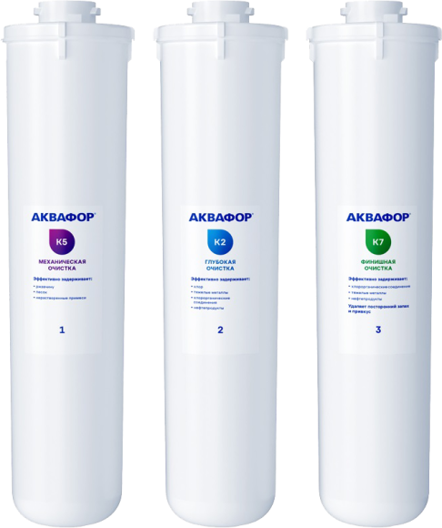 Комплект картриджей Аквафор К5-К2-К7