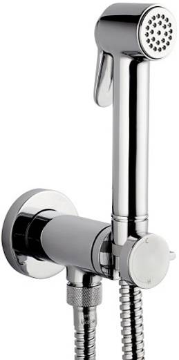 Гигиенический душ Bossini Paloma Brass E37007B.030 со смесителем, С ВНУТРЕННЕЙ ЧАСТЬЮ, хром