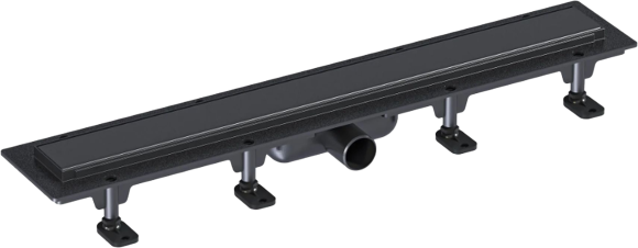 Душевой трап Good Door ТЛ00040 63,5x4,9 см, черный