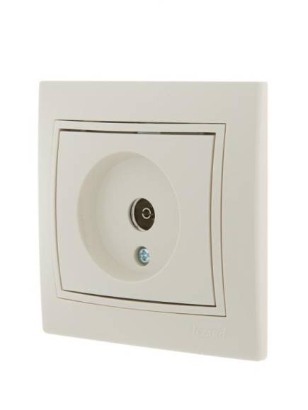 Розетка телевизионная оконечная TV СП Mira крем./крем. LEZARD 701-0303-130 Розетка телевизионная оконечная TV СП Mira крем./крем. LEZARD 701-0303-130
