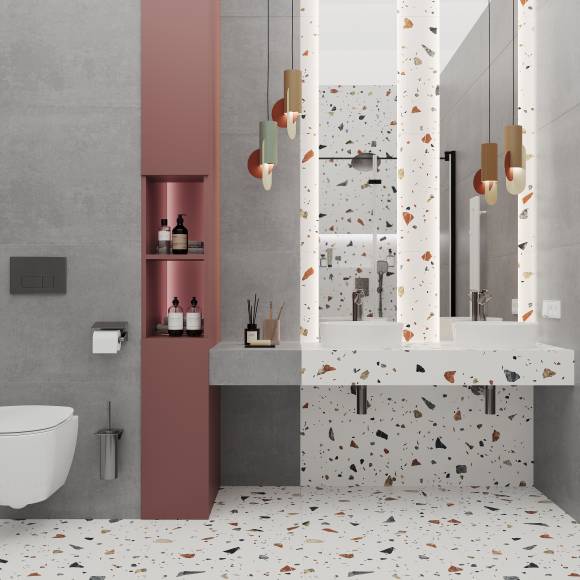 Коллекция плитки Laparet Terazzo Bianco