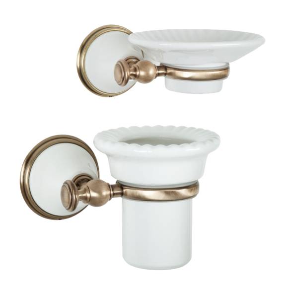 Набор Стакан Tiffany World Harmony TWHA109bi/br + Мыльница TWHA106bi/br