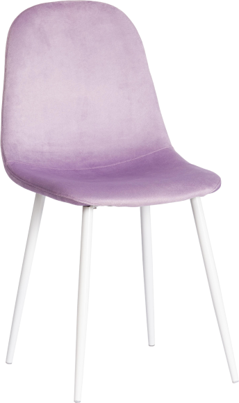 Комплект стульев TetChair Модерн Breeze вельвет light lavander, ножки белые, 4 шт