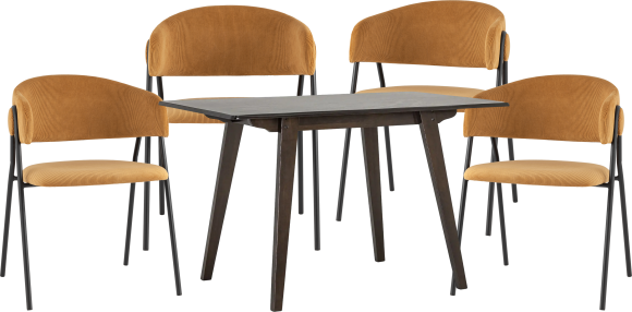 Обеденная группа Stool Group стол Gudi 120x75 см + стул Колин, 4 шт