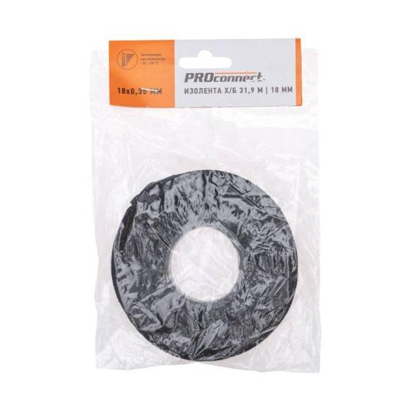 Изолента х/б 18мм двусторонняя 31.9м 200г Proconnect 09-2421-4 Изолента х/б 18мм двусторонняя 31.9м 200г Proconnect 09-2421-4