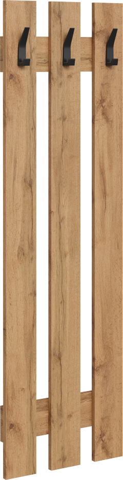 Вешалка DIWO Кострома 40x135 см без полки, дуб вотан, ручка черная Вешалка DIWO Кострома 40x135 см без полки, дуб вотан, ручка черная