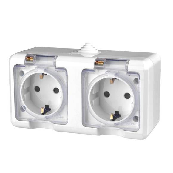 Розетка 2-м ОП Dita 16А IP54 250В с заземл. с прозр. крышкой бел.TOKOV ELECTRIC TKL-DT-R2Z-C01T-IP54 Розетка 2-м ОП Dita 16А IP54 250В с заземл. с прозр. крышкой бел.TOKOV ELECTRIC TKL-DT-R2Z-C01T-IP54