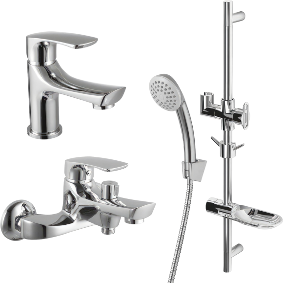 Комплект для ванной Lemark plus Shape LM1780C хром