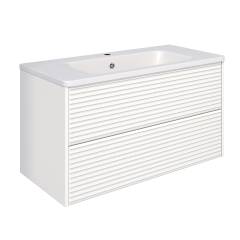 Тумба с раковиной Aqua de Marco Parma 100, подвесная, белая