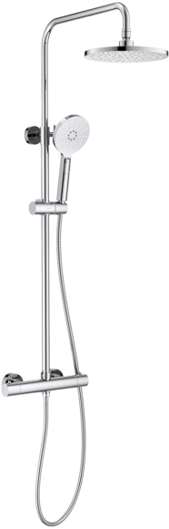 Душевая стойка AQUATEK Европа AQ2343CR с термостатом, хром