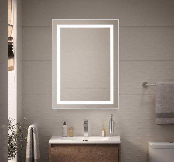 Зеркало BelBagno Kraft, 50x80, с подсветкой, сатин