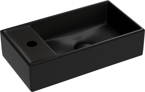 Раковина маленькая в туалет Ceramicanova Element CN6051RMB черный матовый